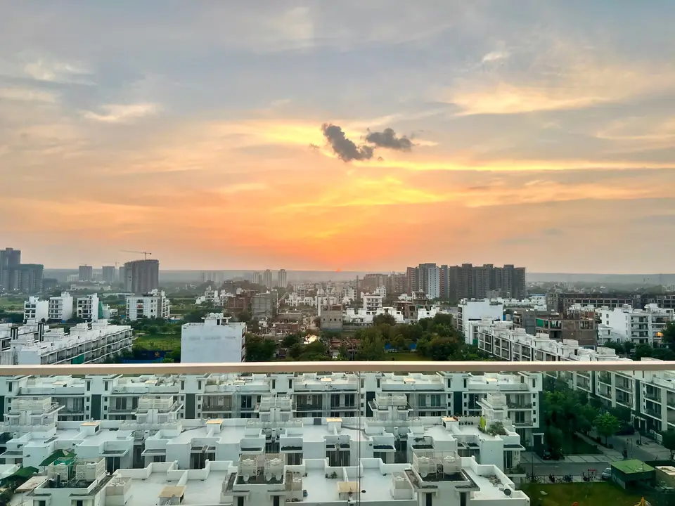Sunset from the balcony