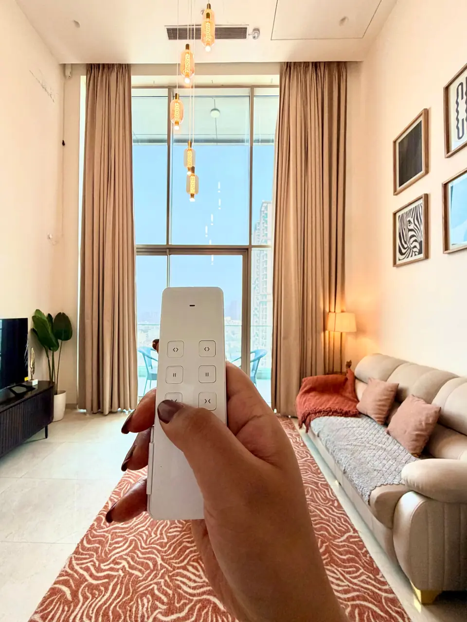 Curtain remote