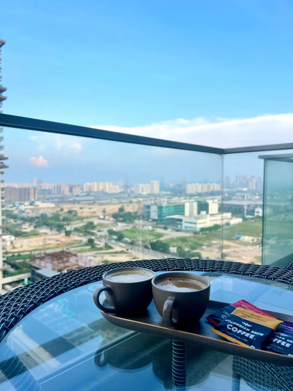 Balcony view over Gurugram